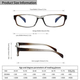 KERECSEN 6 Pack  Rectangle Blue Light Blocking Computer Glasses Unisex 315-5